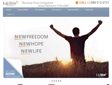 Tablet Screenshot of lifestarnetwork.com